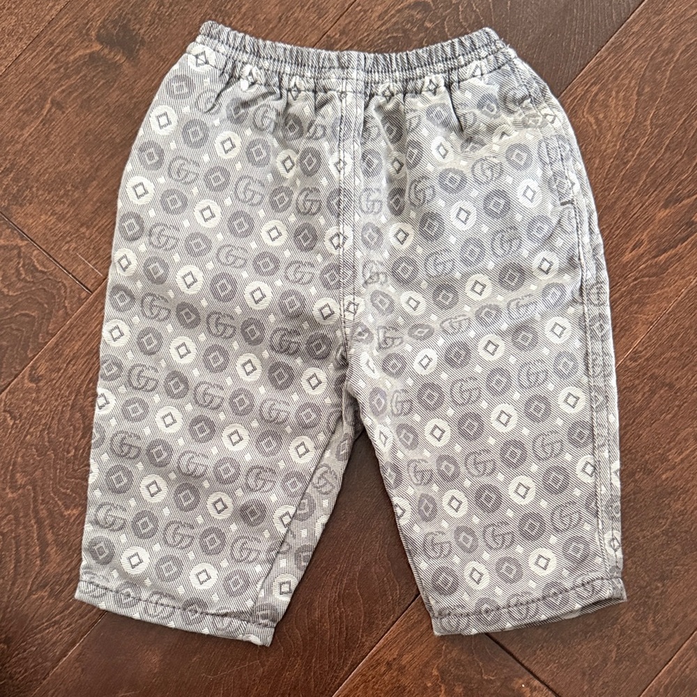 Gucci Gray Patterned Kids Joggers
